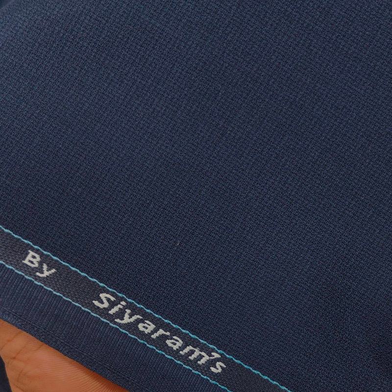 Trouser Fabric Siyaram Poly Viscose Crape Color Berry Blue