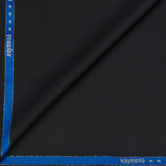 Trouser Fabric Raymond Wool Blended Plain Colour Black