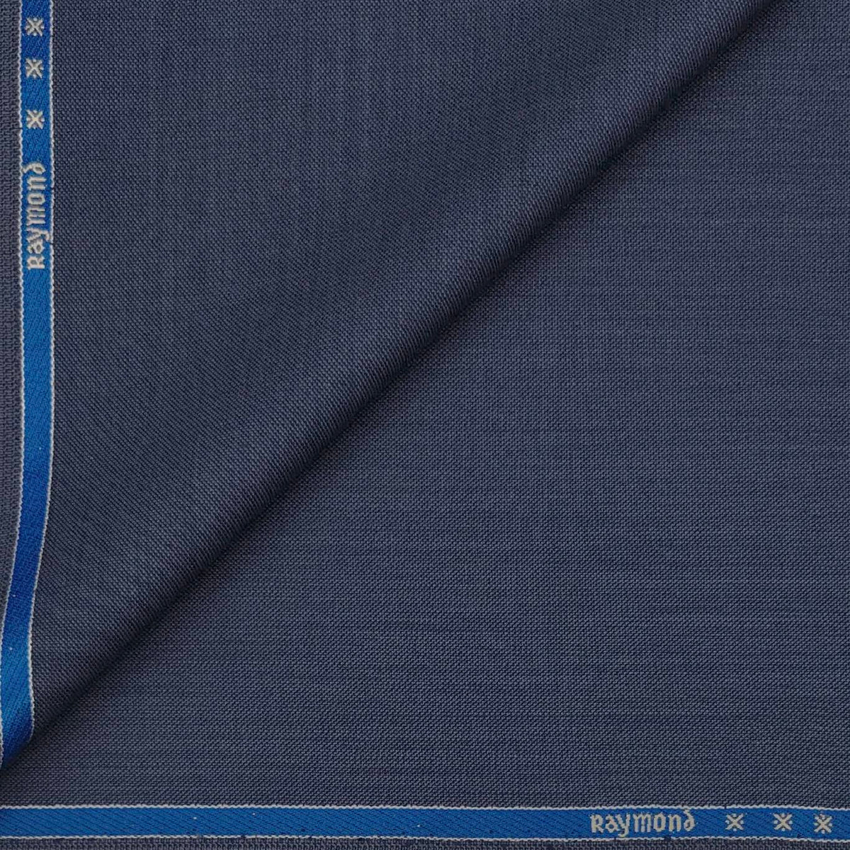 Trouser Fabric Raymond Wool Blended Self Texture Colour Bluish Grey