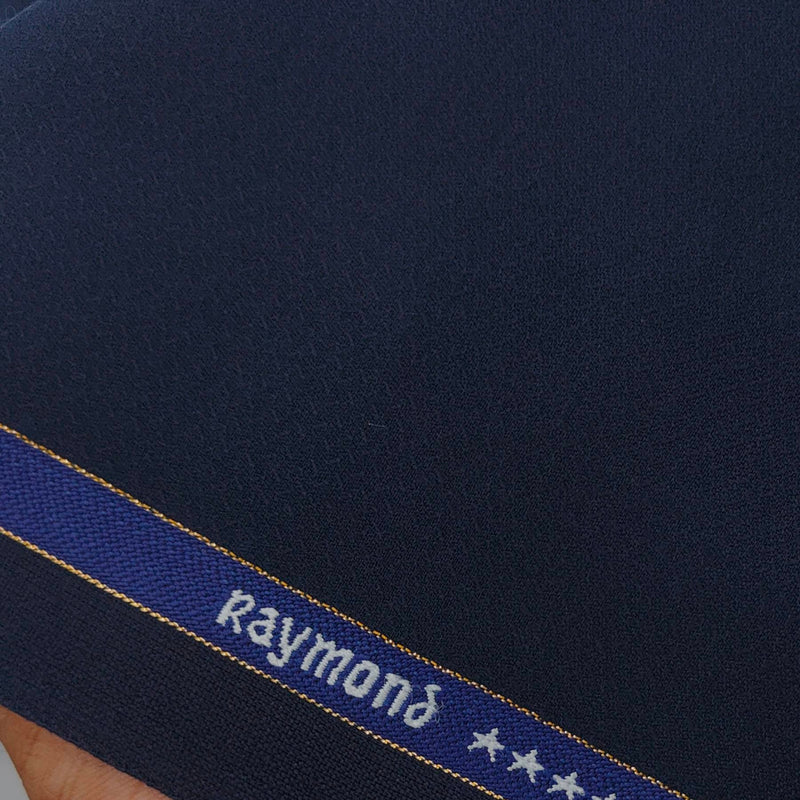 Suit Fabric Raymond Super Fine Wool Blended Dotted Color Dark Blue