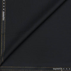 Suit Fabric Raymond Super Fine Wool Blended Small Lining Color Black