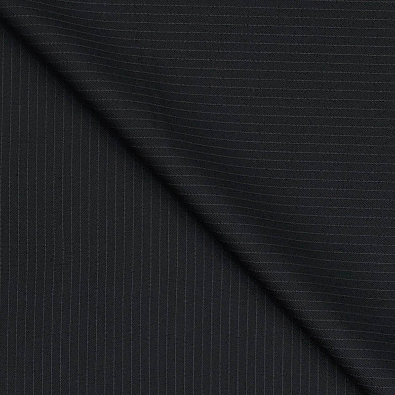 Suit Fabric Raymond Super Fine Wool Blended Small Lining Color Black