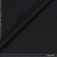 Suit Fabric Raymond Super Fine Wool Blended Plain Color Black