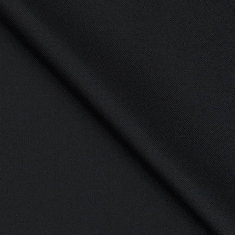 Suit Fabric Raymond Super Fine Wool Blended Plain Color Black
