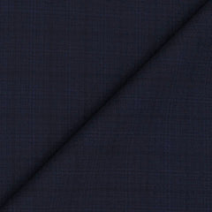 Suit Fabric Raymond Super Fine Wool Blended Check Color Sea Blue