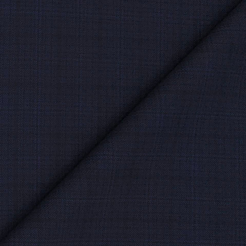 Suit Fabric Raymond Super Fine Wool Blended Check Color Sea Blue