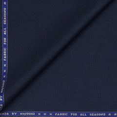 Suit Fabric Raymond Super Fine Wool Blended Self Texture Color Berry Blue