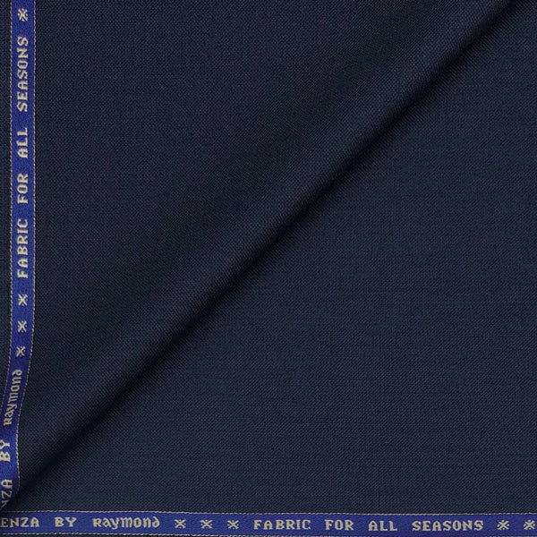 Suit Fabric Raymond Super Fine Wool Blended Self Texture Color Berry Blue