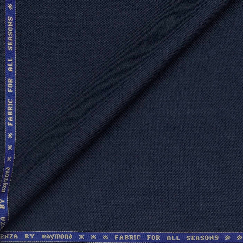Suit Fabric Raymond Super Fine Wool Blended Self Texture Color Berry Blue