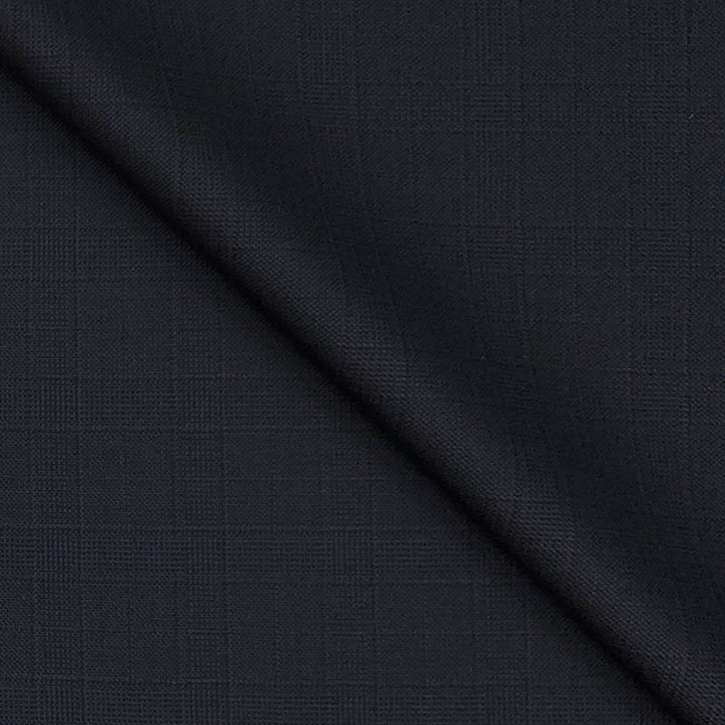 Suit Fabric Reid N Taylor Super 100s Count Wool Blended Mild Check Color Midnight Blue