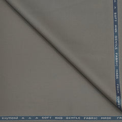 Suit Fabric Raymond Super 100s Merino 52% Wool Plain Color Light Brown