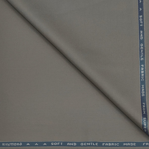 Suit Fabric Raymond Super 100s Merino 52% Wool Plain Color Light Brown