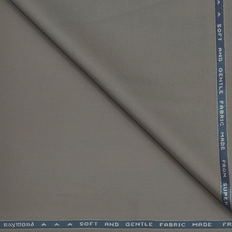 Suit Fabric Raymond Super 100s Merino 52% Wool Plain Color Light Brown