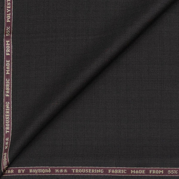 Suit Fabric Raymond Super 45% Wool Self Check Color Brown