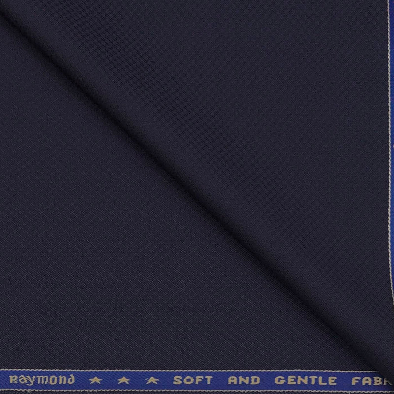 Suit Fabric Raymond Super 100s Marino 52% Wool Dobby Color Indigo Blue