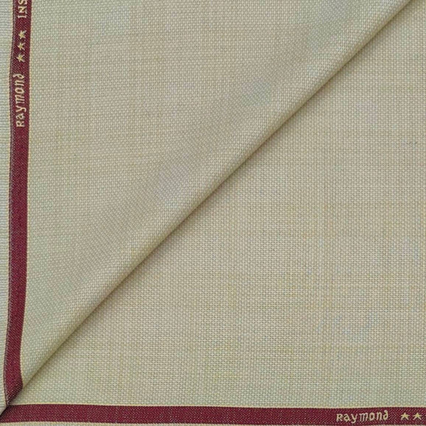 Suit Fabric Raymond Poly Viscose Mild Check Color Camel Cream