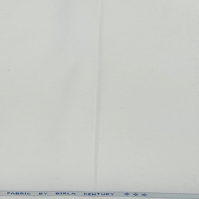 Blazer Fabric Birla Century Thick 100% Cotton Plain Colour White