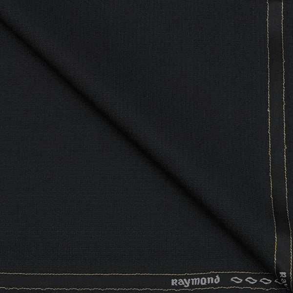 Suit Fabric Raymond Super 70s Count  Wool Blended Dobby Color Black