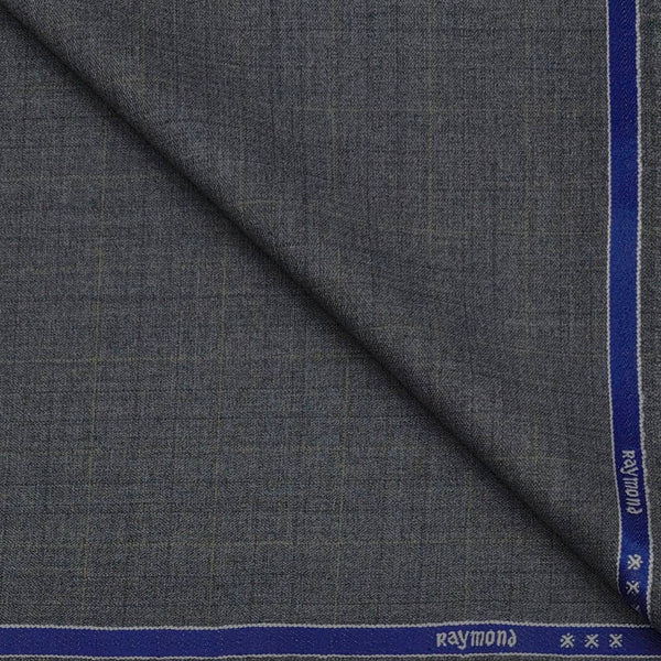 Blazer Fabric Raymond Poly Viscose Fine Count Mild Check Colour Grey