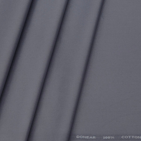 Trouser Fabric Donear Pure Cotton Plain Colour Greyish Purple