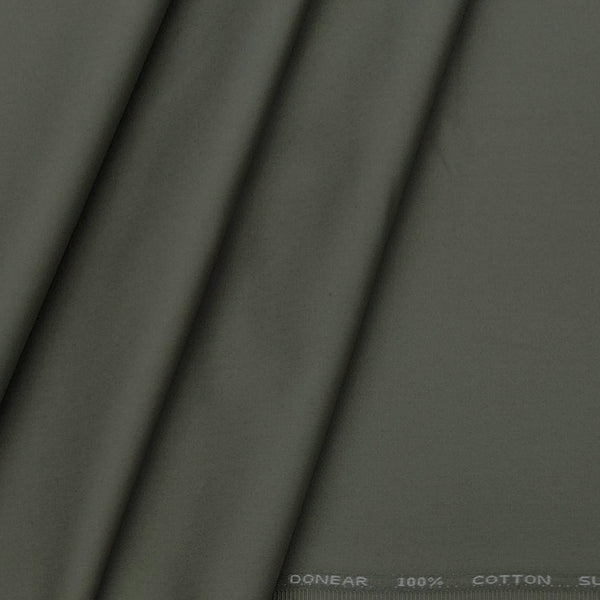 Trouser Fabric Donear Pure Cotton Plain Colour Sage Green