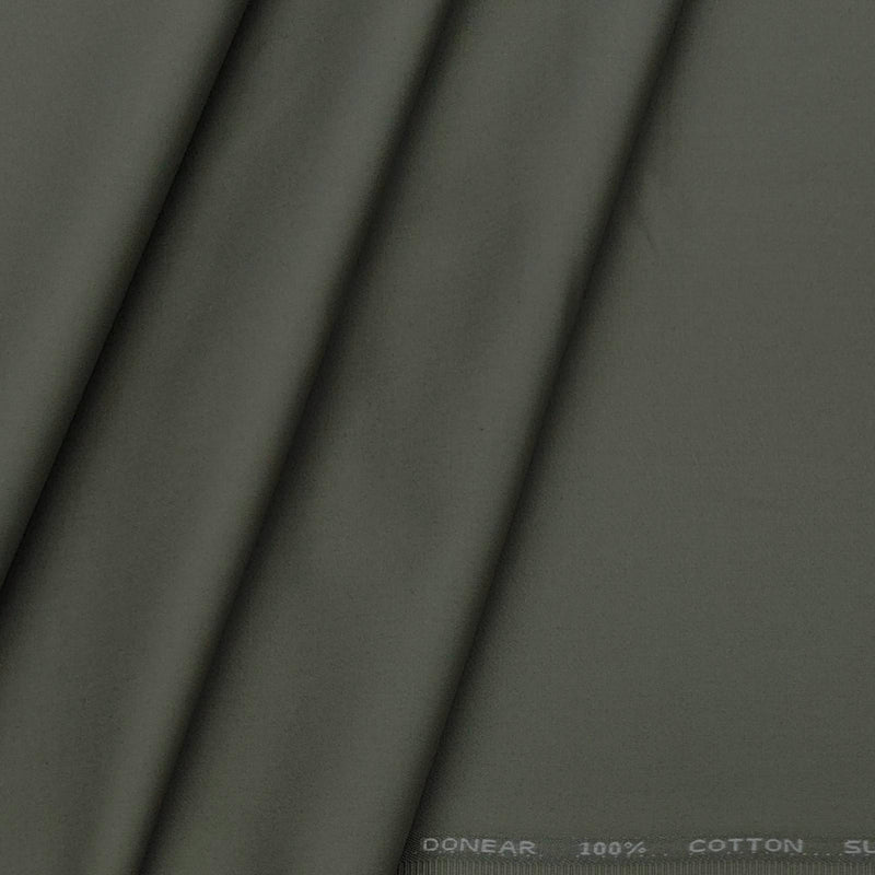 Trouser Fabric Donear Pure Cotton Plain Colour Sage Green