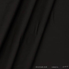 Trouser Fabric Donear Pure Cotton Plain Colour Dark Brown