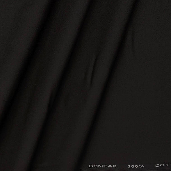 Trouser Fabric Donear Pure Cotton Plain Colour Dark Brown