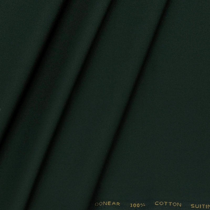 Trouser Fabric Donear Pure Cotton Plain Colour Sacramento Green