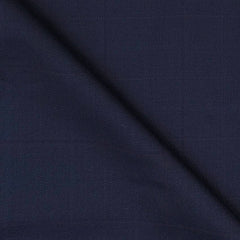 Trouser Fabric Raymond Poly Viscose Broad Check Colour Dark Blue