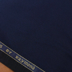 Trouser Fabric Raymond Poly Viscose Self Texture Colour Indigo Blue