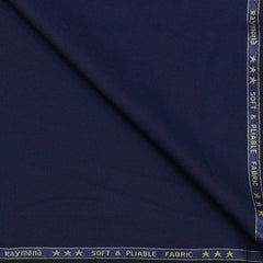Trouser Fabric Raymond Poly Viscose Self Texture Colour Indigo Blue