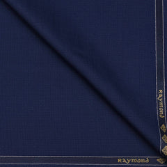 Trouser Fabric Raymond Poly Viscose Mix Check Colour Resolution Blue