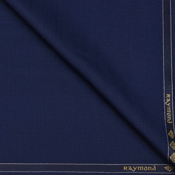 Trouser Fabric Raymond Poly Viscose Mix Check Colour Resolution Blue