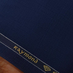 Trouser Fabric Raymond Poly Viscose Mix Check Colour Resolution Blue