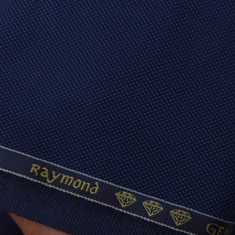 Trouser Fabric Raymond Poly Viscose Dobby Colour Berry Blue