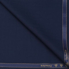 Trouser Fabric Raymond Poly Viscose Self Check Colour Resolution Blue