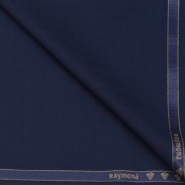 Trouser Fabric Raymond Poly Viscose Self Check Colour Resolution Blue