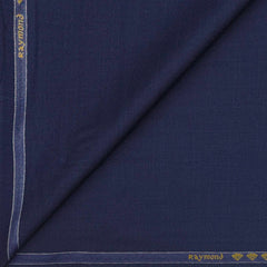 Trouser Fabric Raymond Poly Viscose Self Slub Colour Indigo Blue