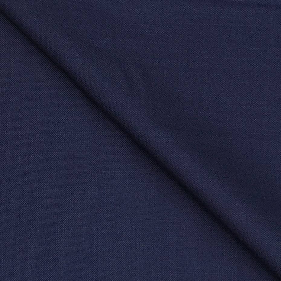Trouser Fabric Raymond Poly Viscose Self Slub Colour Indigo Blue