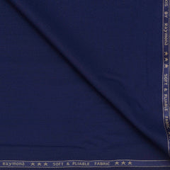 Trouser Fabric Raymond Poly Viscose Texture Colour Lapis  Blue