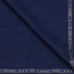 Trouser Fabric Raymond Poly Viscose Texture Colour Indigo Dye Blue