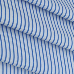 Shirt Fabric ManTire Poly Cotton Wrinkle Free Formal Broad Lining Colour Royal Blue