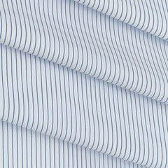 Shirt Fabric ManTire Poly Cotton Wrinkle Free Formal Lining Colour Light Blue N White