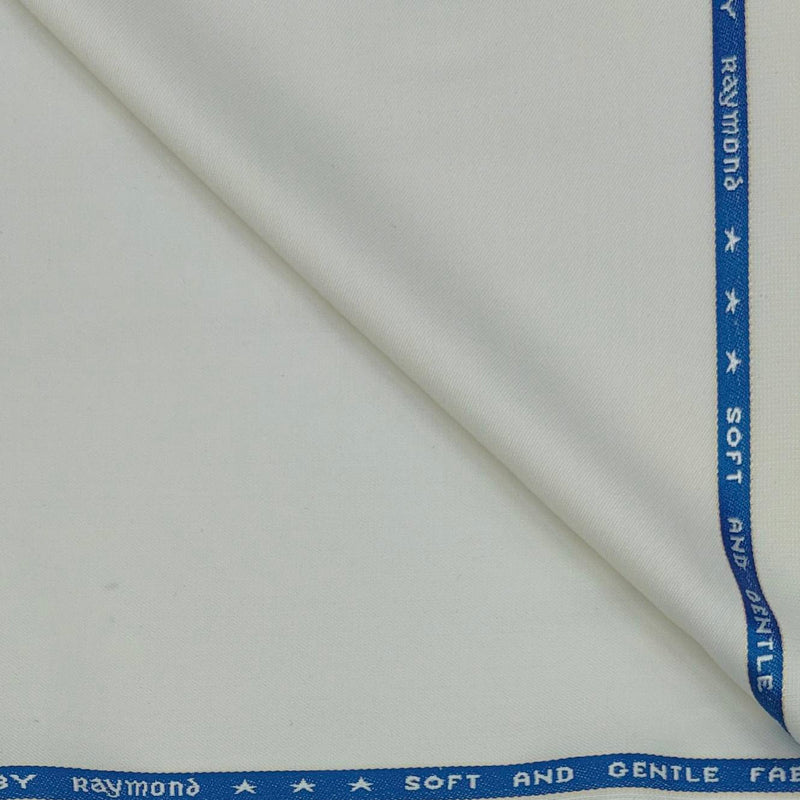 Suit Fabric Raymond Super 100s count 25% Wool Color Off White