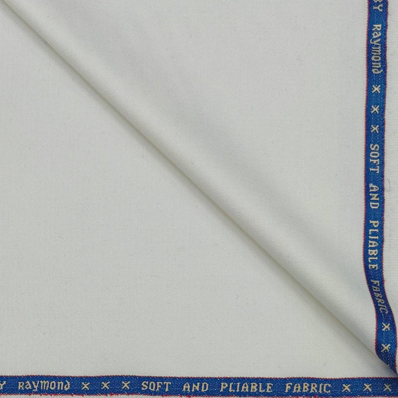 Suit Fabric Raymond 70s Count Wool Texture Color Off White