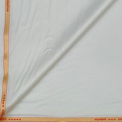 Suit Fabric Raymond Poly Viscose Plain Color Ash White