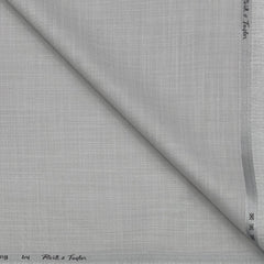 Trouser Fabri Reid & Taylor Polyester Viscose Textured Color Ash White