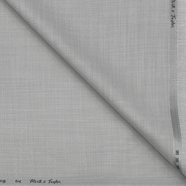 Trouser Fabri Reid & Taylor Polyester Viscose Textured Color Ash White