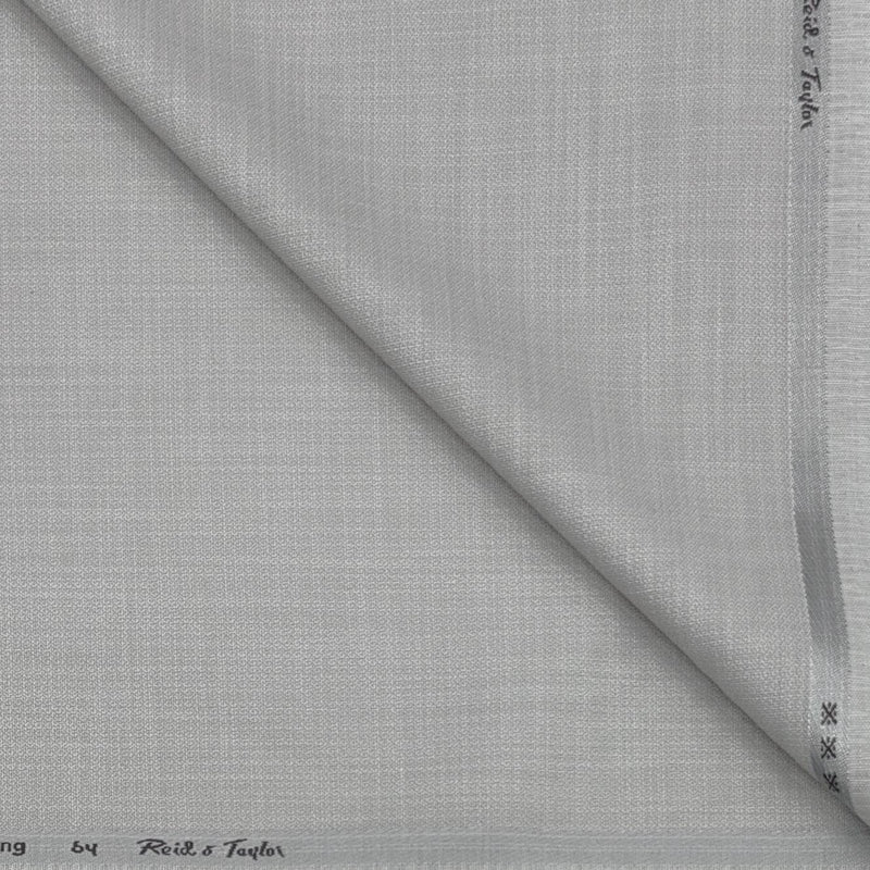 Trouser Fabri Reid & Taylor Polyester Viscose Textured Color Ash White